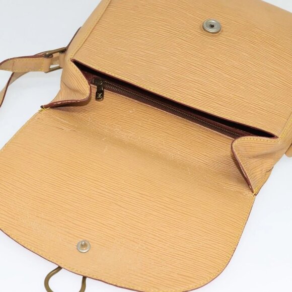 LOUIS VUITTON Epi Saint Cloud GM Shoulder Bag Beige LV Auth - Picture 12 of 16
